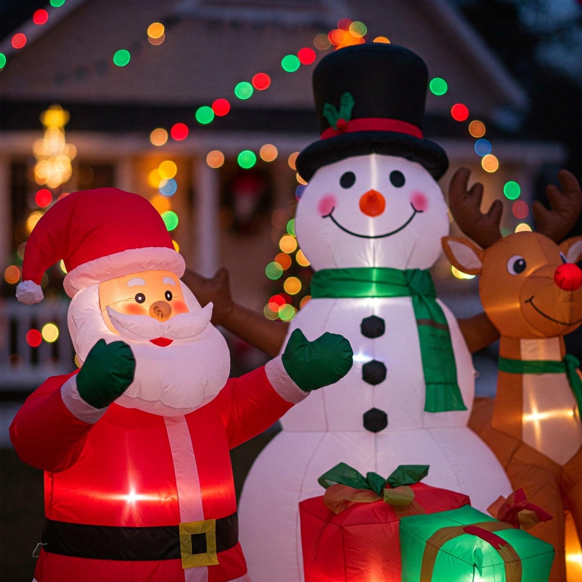 How To Keep Outdoor Christmas Decorations From Falling Over