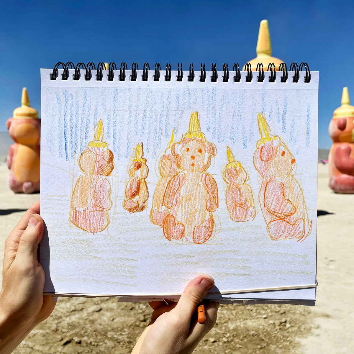 bear inflatables drawing