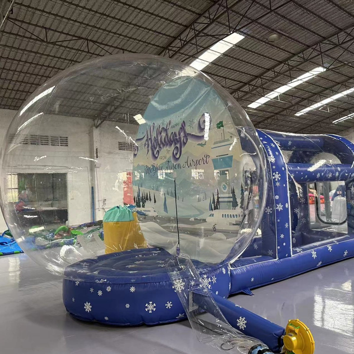 snow gloobe tunnel inflatable