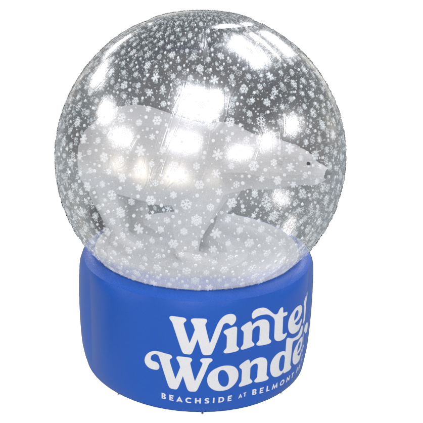 winter wonder snow globe inflatable
