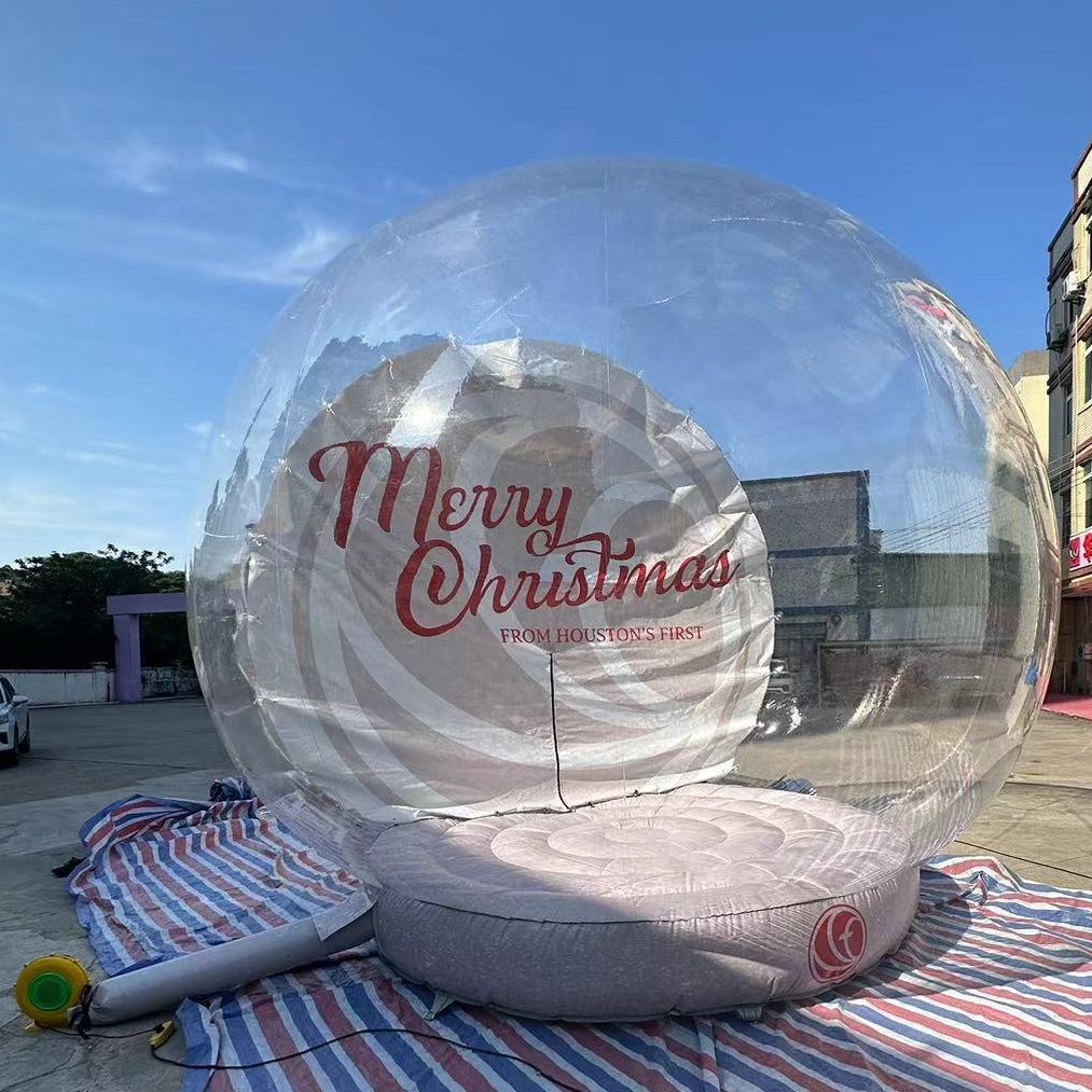 merry christmas snow globe inflatable