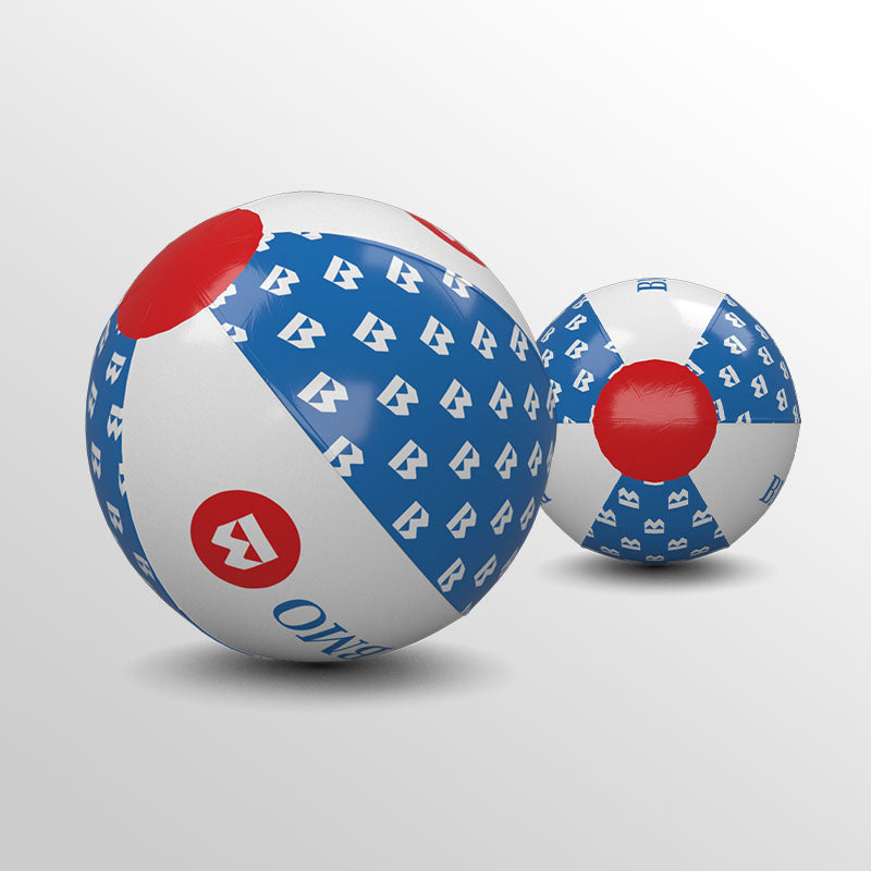 custom logo beach balls