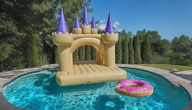 fairy tale castle float