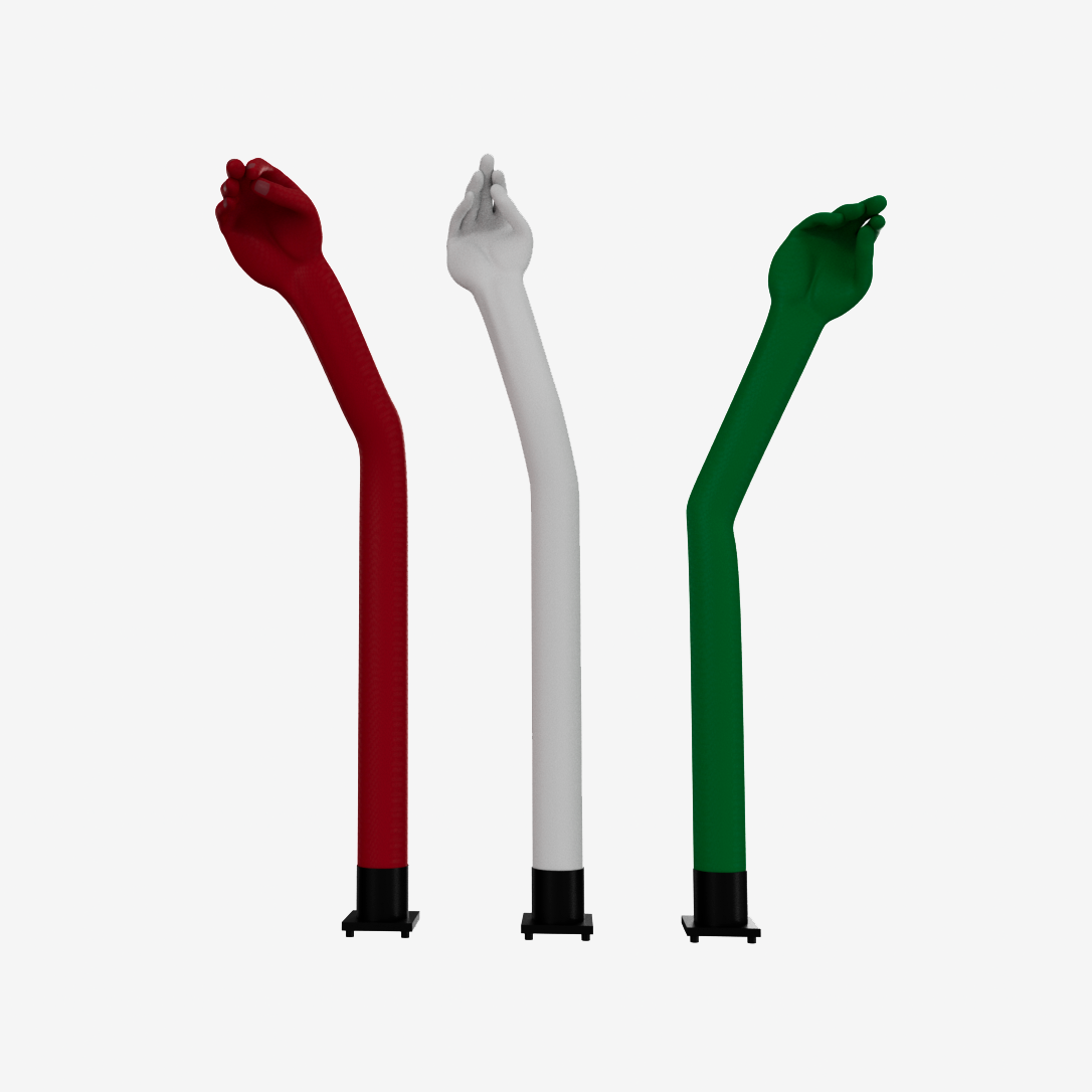 colorful tube man inflatables