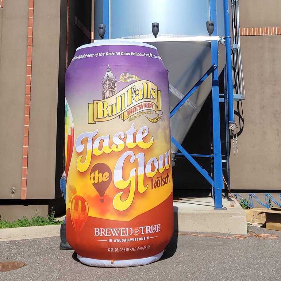 bull falls inflatable can