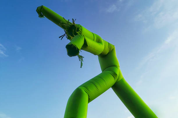 green custom tube man