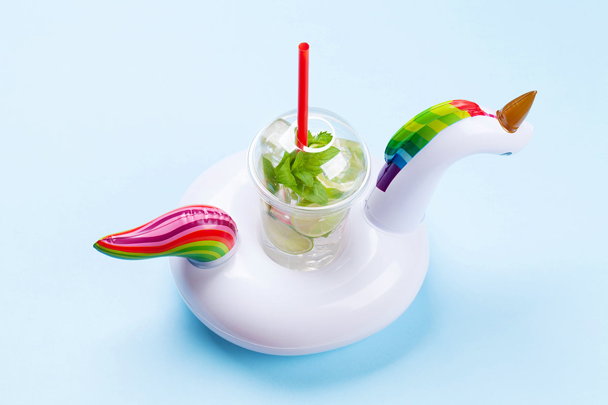 unicorn cup holder inflatable