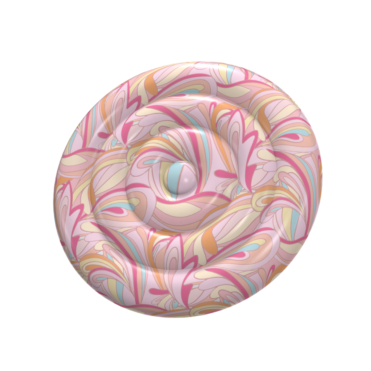 pink round lounger inflatable