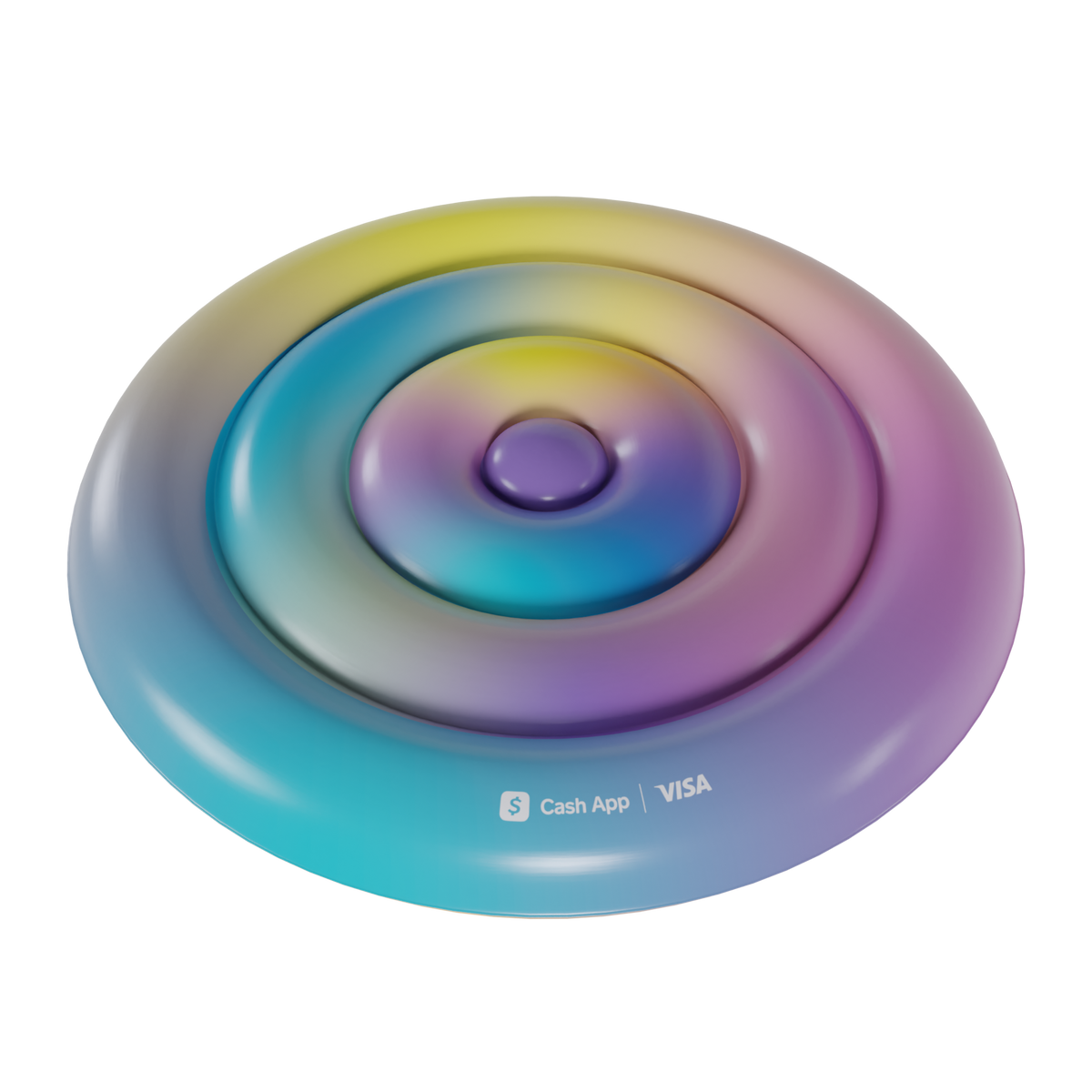 colorful roud lounger
