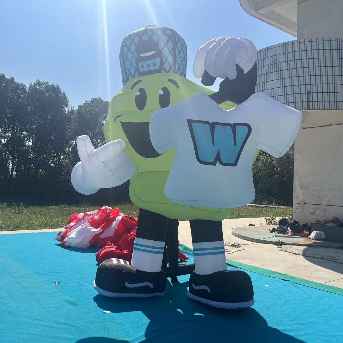 green character inflatable