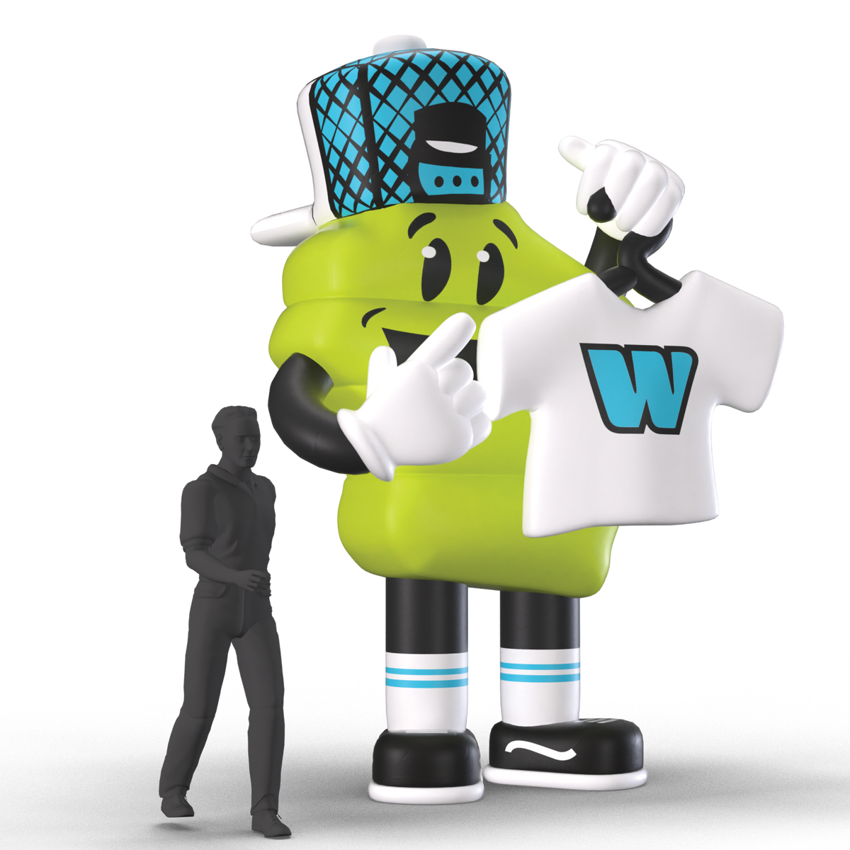 green character inflatable