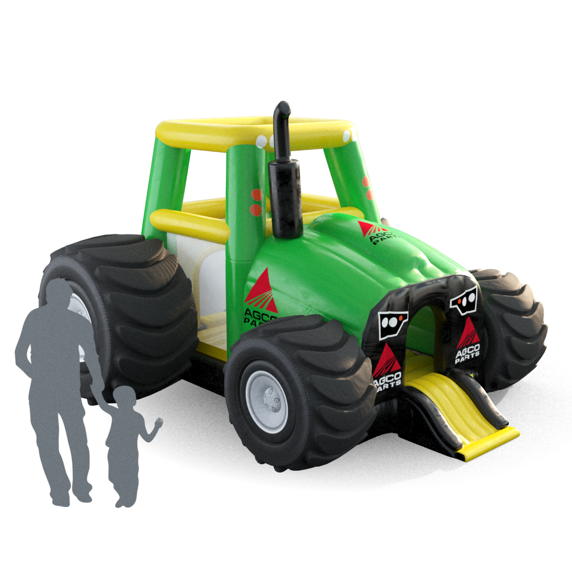 inflatable tractor bounce house