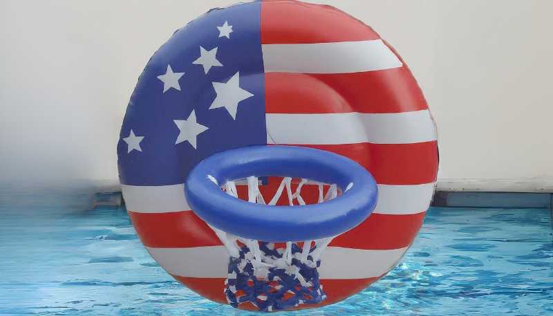 4th of july inflatable basketball hoop