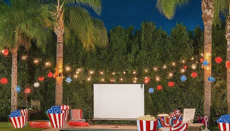 4th of july poolside movienight