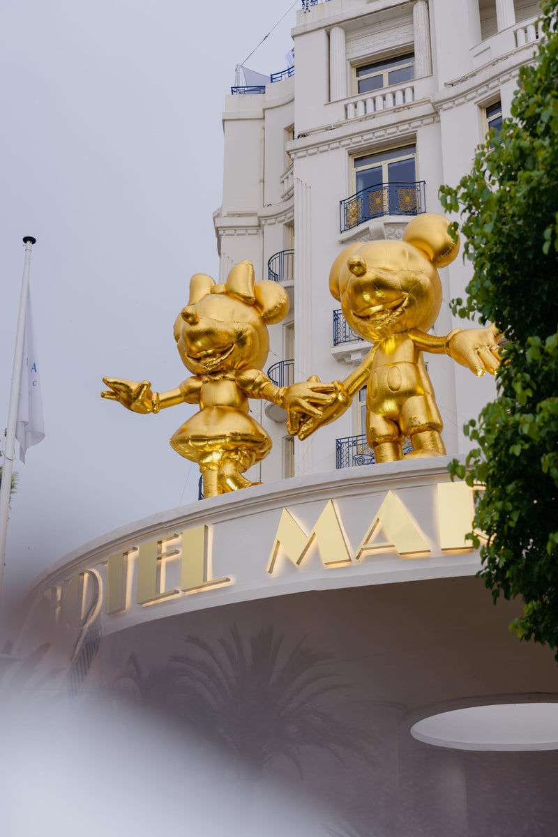 A Golden Mickey and Minnie Over Cannes