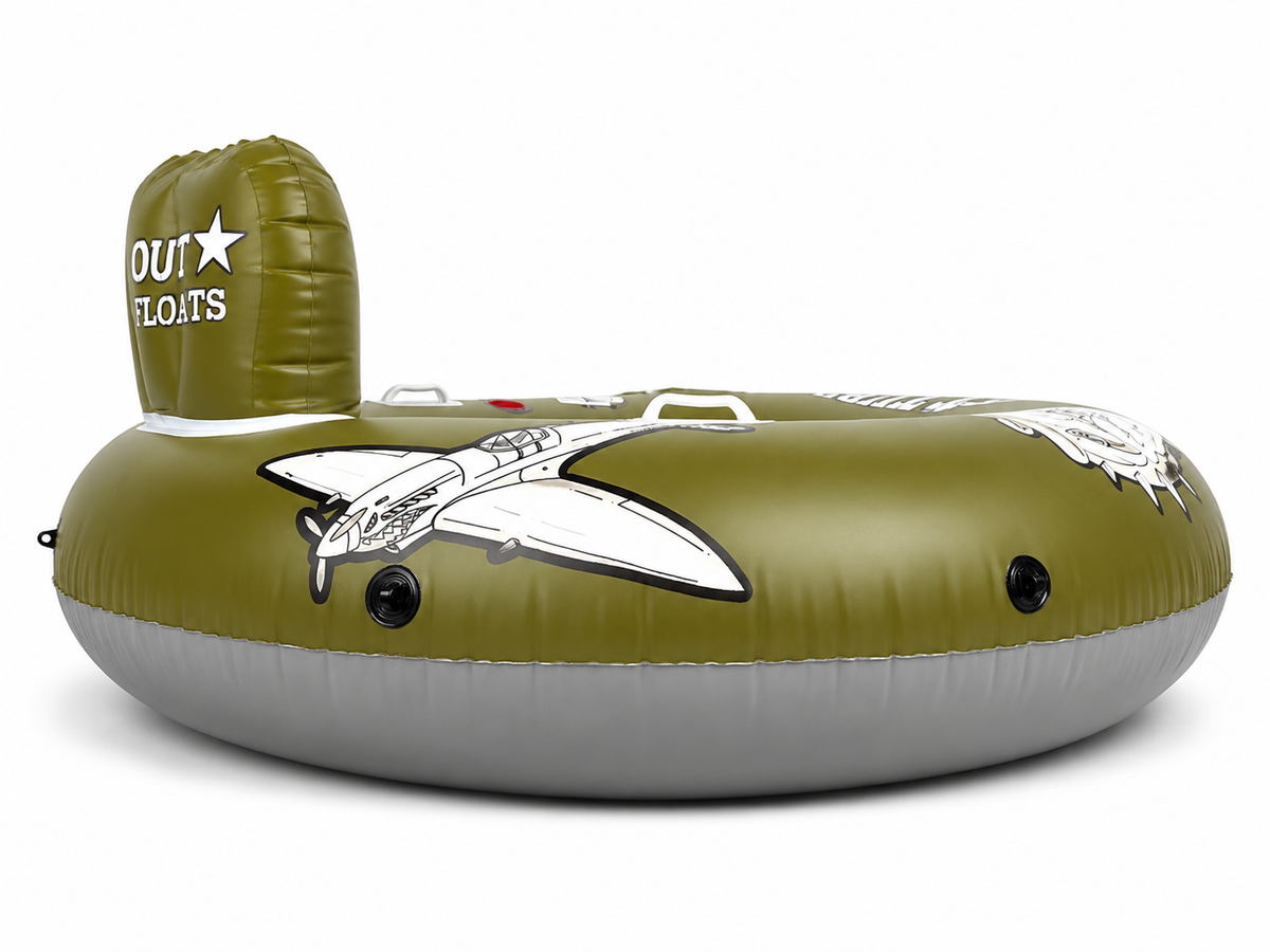 Heavy Duty River Tube with Cup Holder, Handles & D-Rings
