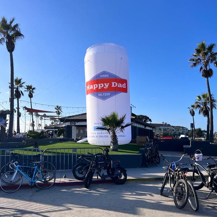 happy dad 3d can inflatable