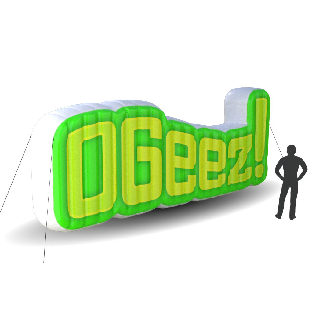 ogreed logo giant inflatable