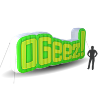 ogreed logo giant inflatable