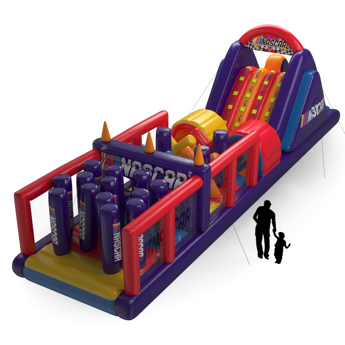 nascar obstacle course inflatable
