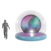 colourful snow globe inflatable