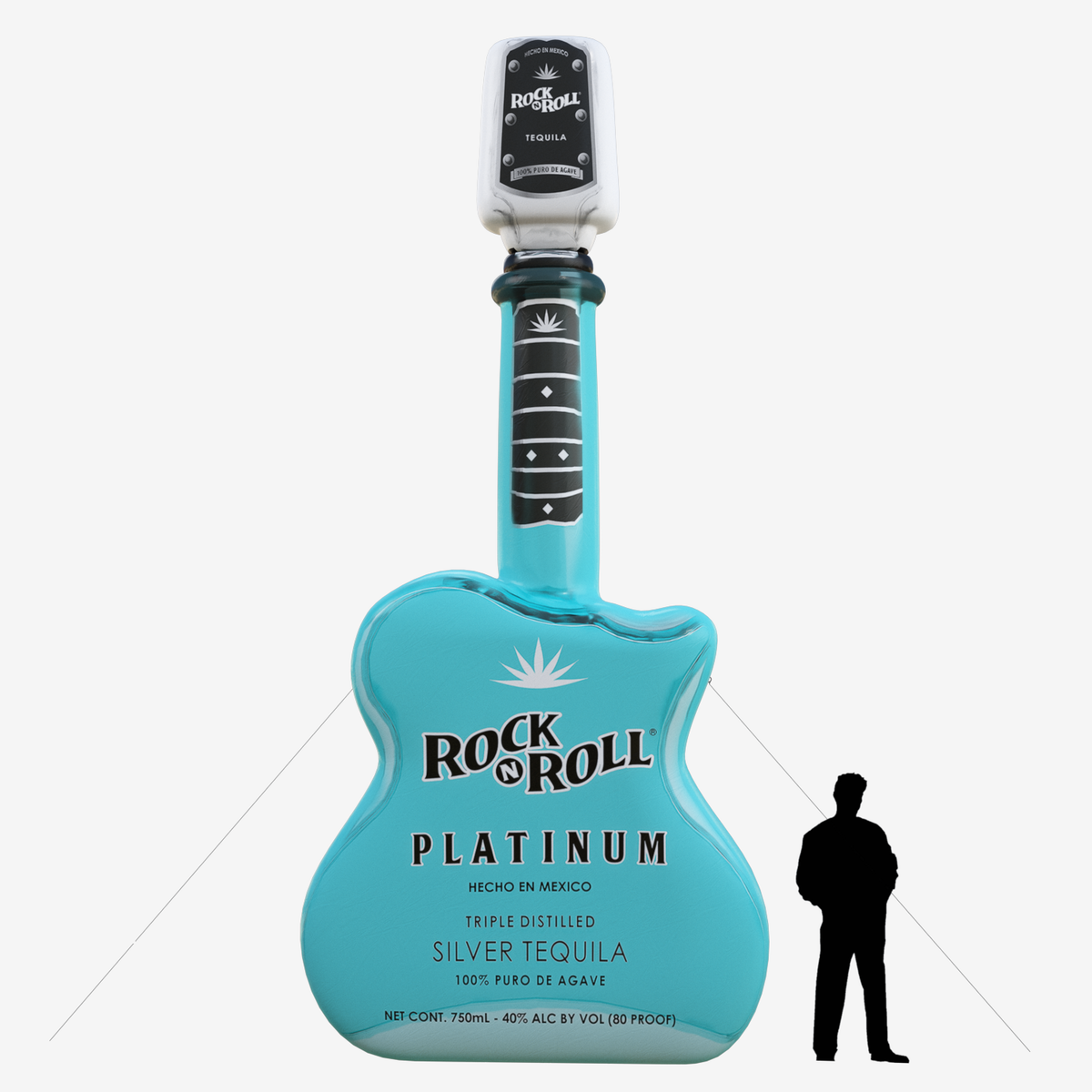 rocknroll guitar bottle inflatable
