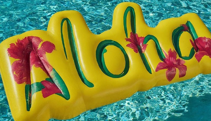 aloha sign float