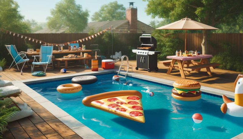 backyard pool party idea