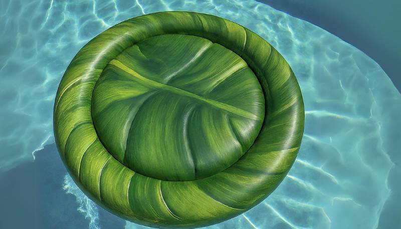 banana leaf float