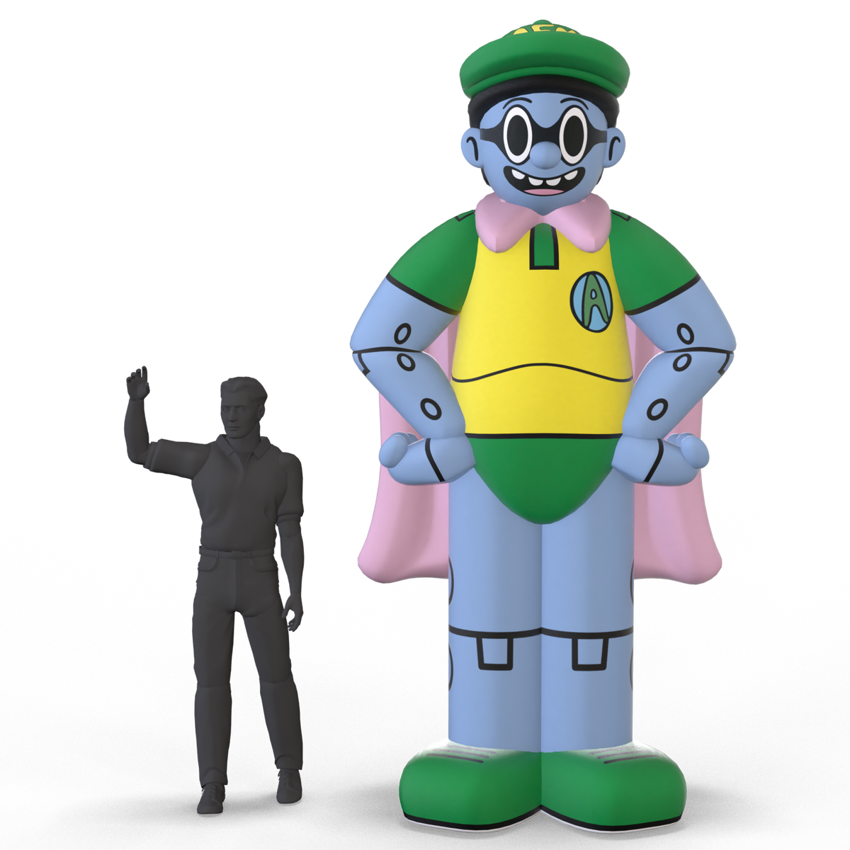 giant humanoid character inflatable