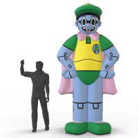 giant humanoid character inflatable