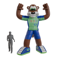 kids day bear giant innflatable