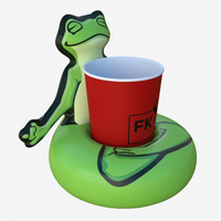 frog cup holder inflatable