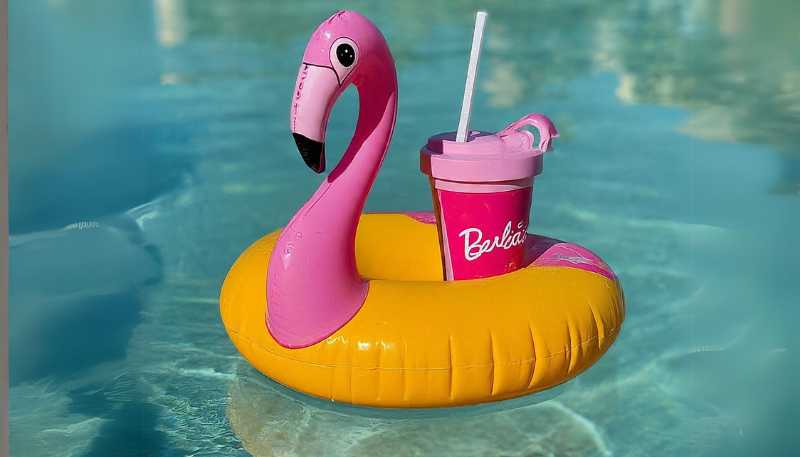 cup holder float for barbie pool party