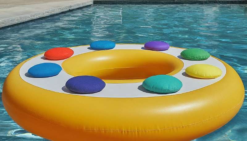 floating bean bag toss game