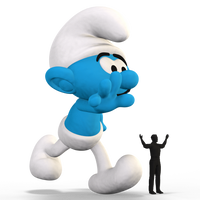 smurf furry inflatable
