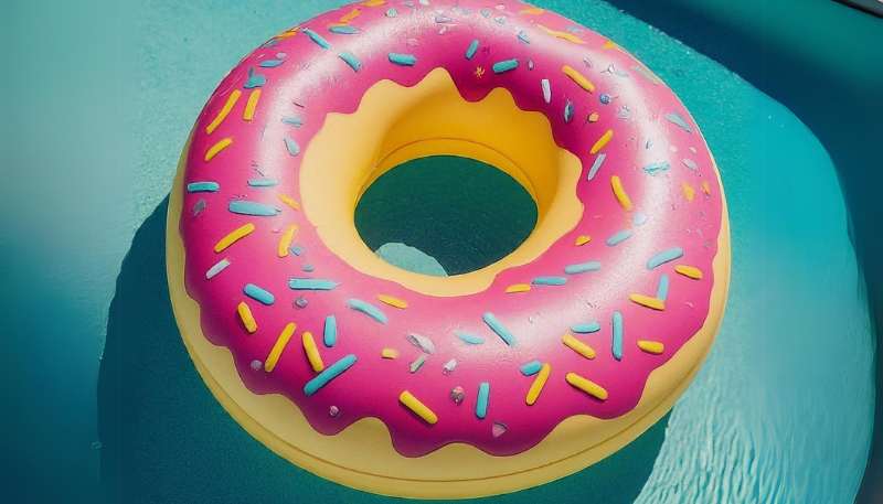 giant doughnut float