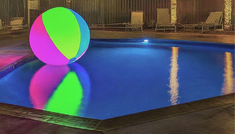 giant neon beach ball float