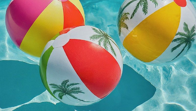 hawaiian beach ball floats