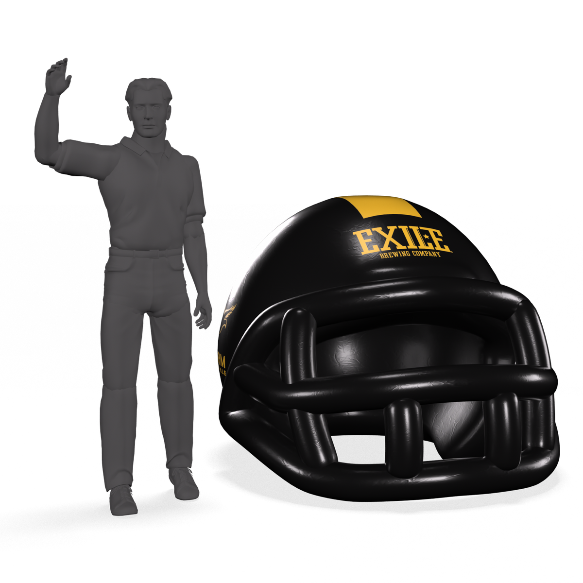 airblow inflatable football helmet Custom Inflatable InflateMe Football Helmet 16x16x12 ft