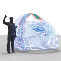 transparent helmet inflatable