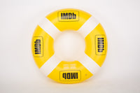 Yellow life buoy with IMDb branding on a white background
