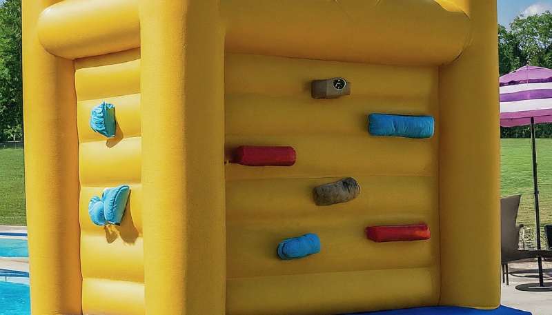 kids pool party climbing wall inflatable