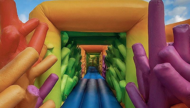 inflatable coral reef maze