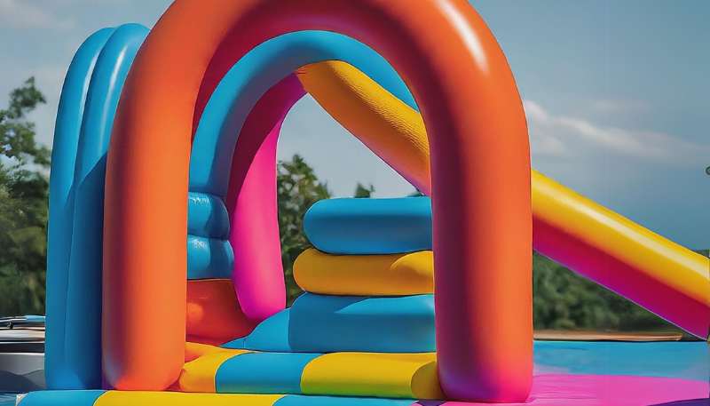 kids floating obstacle course