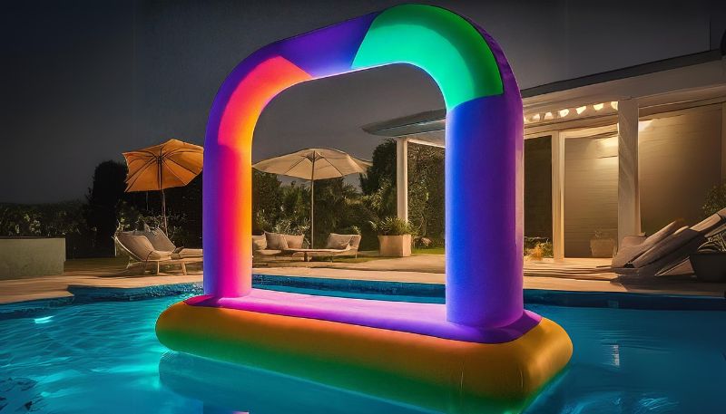 led inflatable limbo