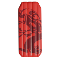 red inflatable mattress
