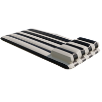 black and white inflatable mattress
