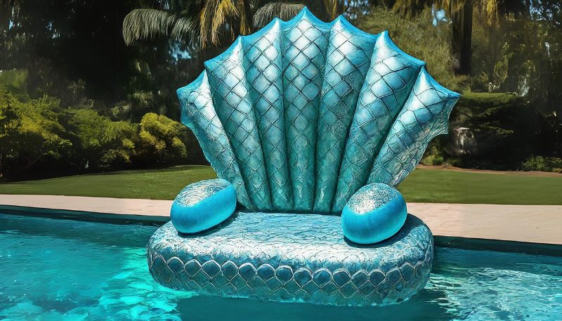 mermaid throne float