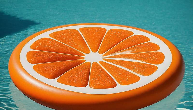 orange slice float